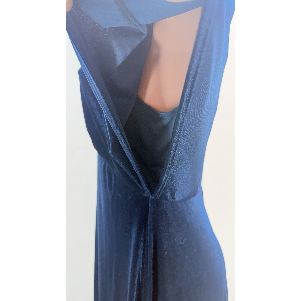 Taylor Womens Dress Blue Velvet  Evening Flare Size 14 - Picture 8 of 15